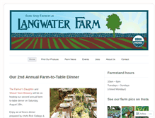 Tablet Screenshot of langwaterfarm.com